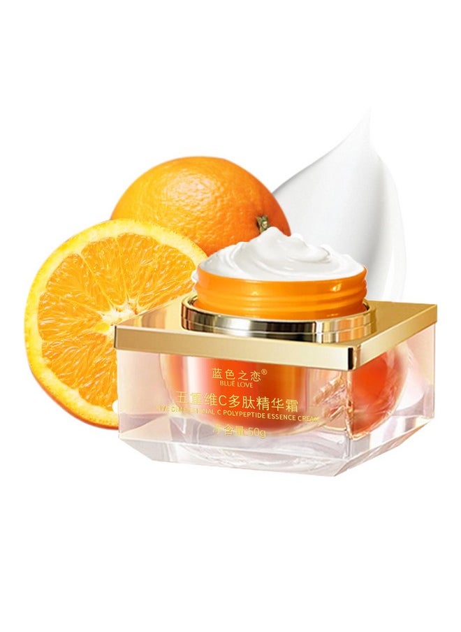 BLUE LOVE Vitamin C Face Cream Moisturizer for Women & Man - Hydrating Facial Essence, Nourishing Skin Care for Radiant Skin, 8.8oz