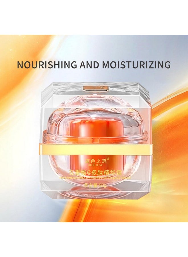 BLUE LOVE Vitamin C Face Cream Moisturizer for Women & Man - Hydrating Facial Essence, Nourishing Skin Care for Radiant Skin, 8.8oz