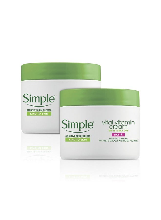 Simple Kind to Skin Vital Vitamin Day Cream (50ml) - Pack of 2