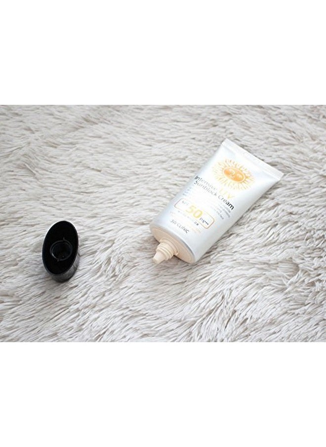 3W Clinic Intensive UV Sunscreen Sunblock Cream 4 Pack SPF50+ / PA+++ 70ml (2.3oz)