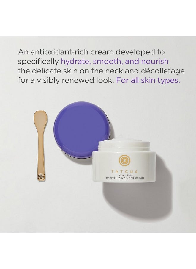 TATCHA Revitalizing Neck Cream | Hydrate, Smooth & Nourish Delicate Skin on Neck and Décolletage, 50 ml | 1.7 oz
