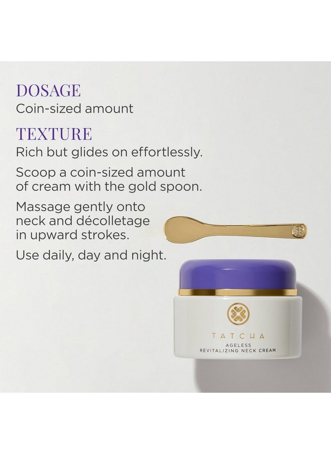 TATCHA Revitalizing Neck Cream | Hydrate, Smooth & Nourish Delicate Skin on Neck and Décolletage, 50 ml | 1.7 oz