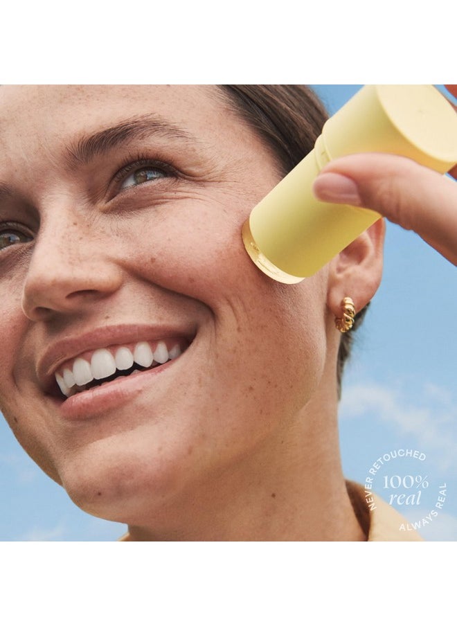 TULA Skin Care Protect + Go Dewy Glow Sunscreen Stick SPF 50 - Skincare-First, Non-Greasy, Mess-Free On-the-go Application & Reef-Safe with Pollution & Blue Light Protection, 0.5 oz.