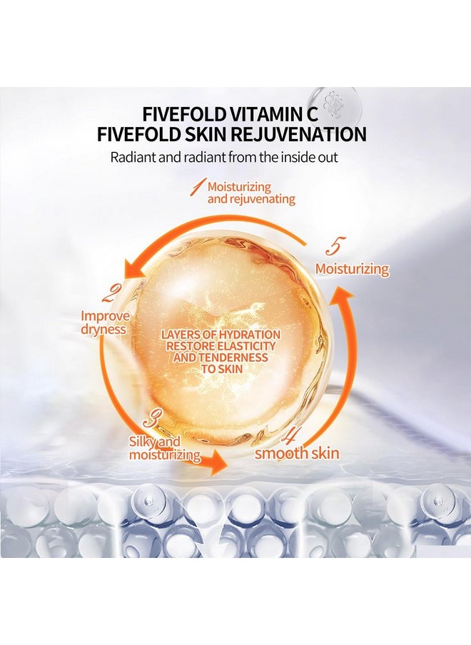 BLUE LOVE Five Vitamin C Face Essence for Women & Men- Nourishing Facial Moisturizer, Hydrating Serum for Radiant Skin Care