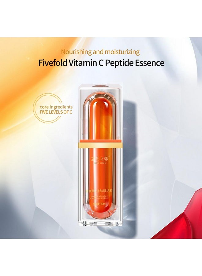 BLUE LOVE Five Vitamin C Face Essence for Women & Men- Nourishing Facial Moisturizer, Hydrating Serum for Radiant Skin Care