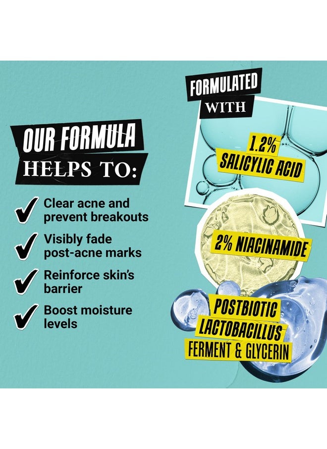 Kiehl's Expertly Clear Moisturizer with 1.2% Salicylic Acid & 2% Niacinamide, Hydrating Acne Treatment, Fades Post-acne Marks, Corrects Uneven Texture & Tone, Prevents Future Breakouts - 2 fl oz