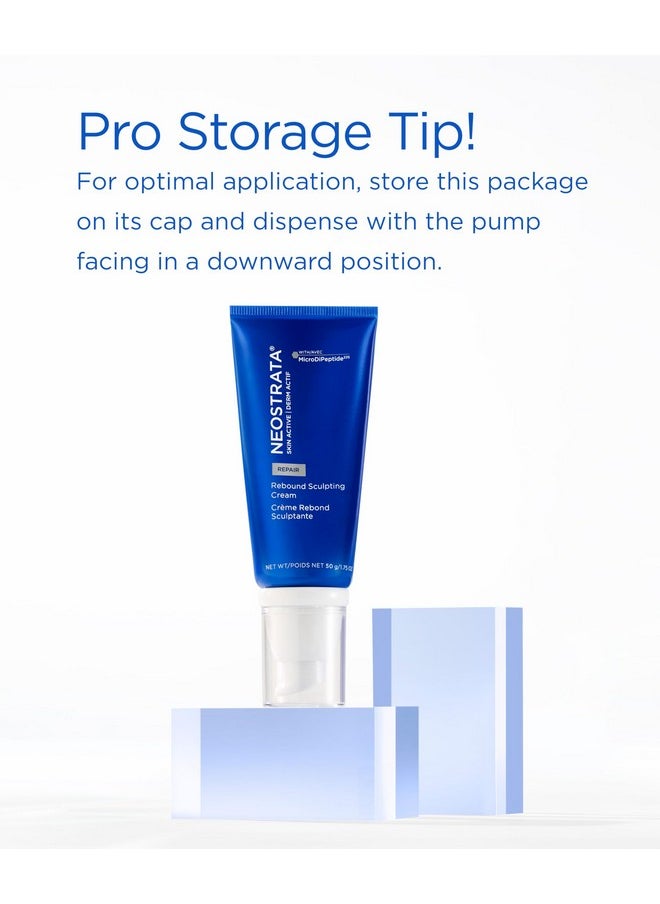 NEOSTRATA Rebound Sculpting Cream, Multi-Action Lifting Moisturizer, With Glycolic Acid, Peptides, and AHA/PHA Blend, Hydrating, Non-comedogenic, 1.7 oz
