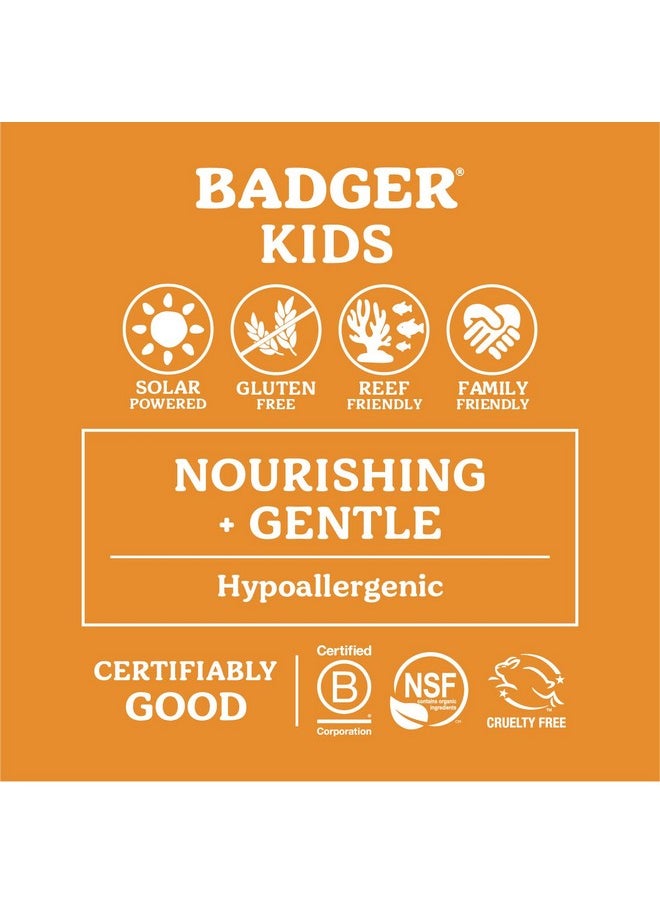 Badger Mineral Kids Sunscreen Face Stick SPF 35, Zinc Oxide Travel Size Sunscreen Stick for Kids, 97% Organic Ingredients, Reef Safe, Water Resistant, .65 oz, 2-Pack