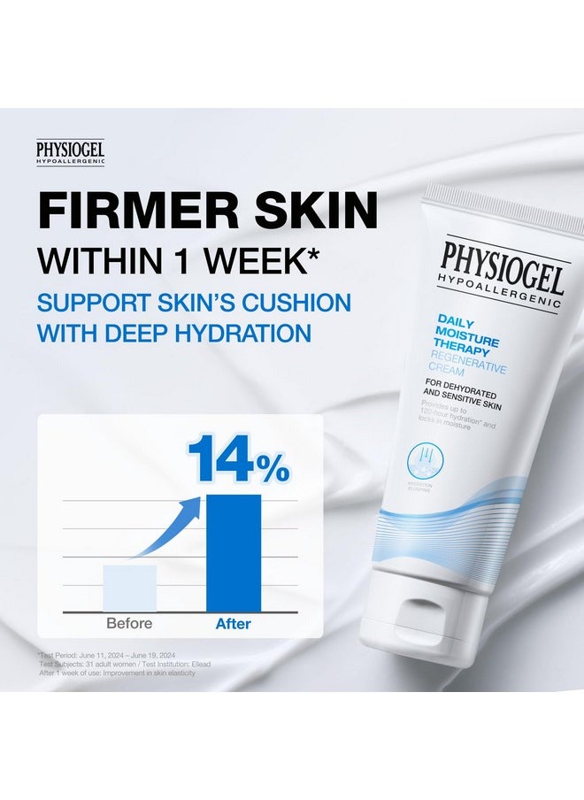 PHYSIOGEL Facial Moisturizer, Provides 120-hour Lasting Hydration Korean Skin care, Fragrance Free, Strengthens Skin Barrier, Lightweight Cream for Sensitive Skin, Ceramide, Squalane, 3.38 fl.oz