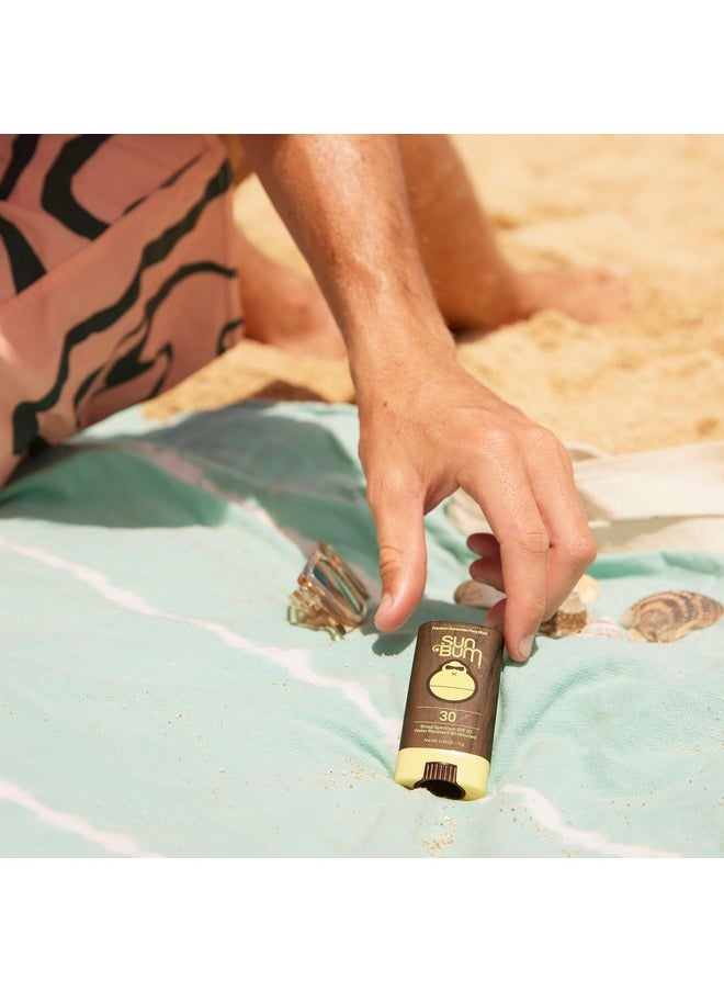Sun Bum Original SPF 30 Sunscreen Face Stick | Vegan and Hawaii 104 Reef Act Compliant (Octinoxate & Oxybenzone Free) Broad Spectrum Moisturizing UVA/UVB Sunscreen with Vitamin E | .45 oz