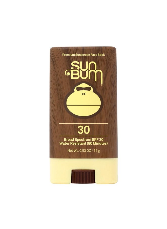 Sun Bum Original SPF 30 Sunscreen Face Stick | Vegan and Hawaii 104 Reef Act Compliant (Octinoxate & Oxybenzone Free) Broad Spectrum Moisturizing UVA/UVB Sunscreen with Vitamin E | .45 oz