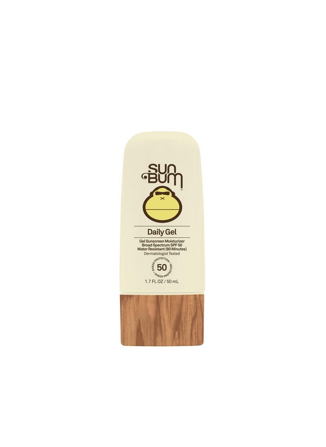 Sun Bum Daily SPF 50 Face Sunscreen| Broad Spectrum Moisturizing Facial Sunblock with Vitamin E | Clear Gel | Vegan and Hawaii 104 Act Compliant (Octinoxate & Oxybenzone Free) | Travel Friendly 1.7 oz