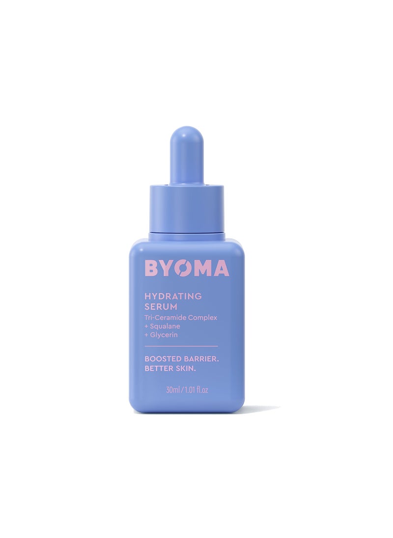 BYOMA Hydrating Serum - Moisturizing Facial Serum with Squalane, Glycerin & Ceramides - Hydrating for Glowing, Dewy Skin - 1.01 fl. oz