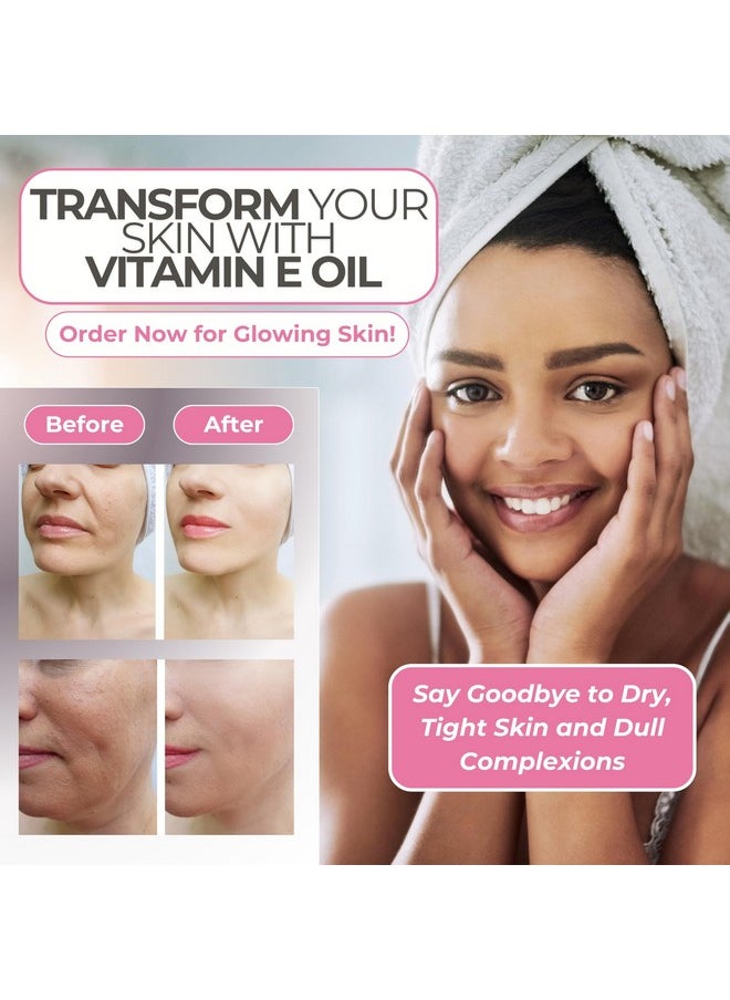 Leven Rose Bulk Vitamin E Oil 75,000 IU per oz 100% Natural, Organic, Pure Vitamin E Oil for Skin, Face, Hair, and Nails, 16 oz