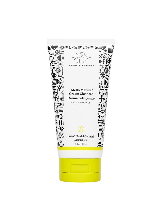 Drunk Elephant Mello Marula Cream Cleanser - 150 ml - gentle face wash - free of essential oils, silicones, and fragrances
