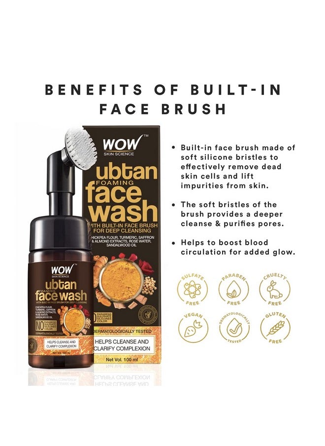 WOW Skin Science Foaming Facial Cleanser - Unisex, Plant-Powered Ingredients, Sulfate-Free, Paraben-Free, 16 oz