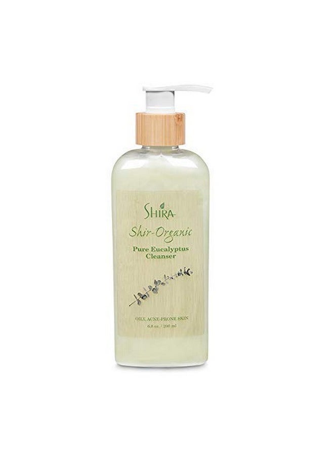 Shira Shir Organic Eucalyptus Cleanser Hydrating Facial Cleanser for Normal to Oily Skin. Antibacterial Acne Cleanser with Eucalyptus (200 ml)