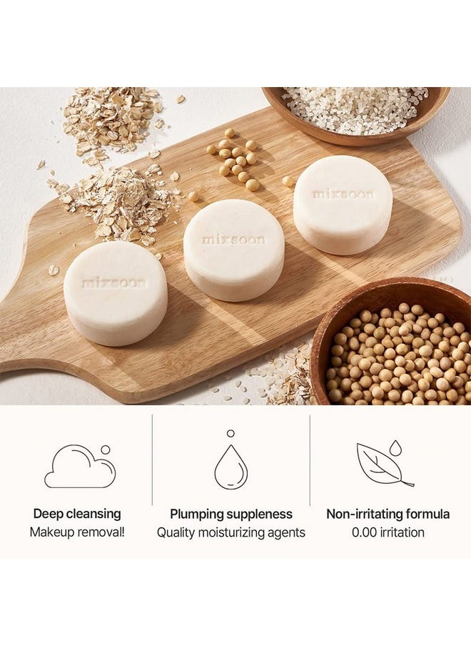 mixsoon Deep foaming Rice Bar 3.5 Ounce | Foaming facial cleanser with rice powder | Deep cleansing | Hypoallergenic clinical tested | Zero waste foam cleanser
