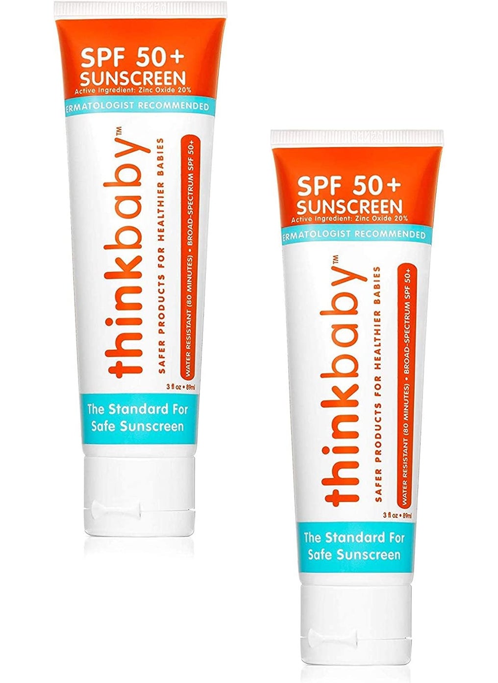 Thinkbaby Sunscreen SPF 50+ 3oz 88ml 2 Packs2