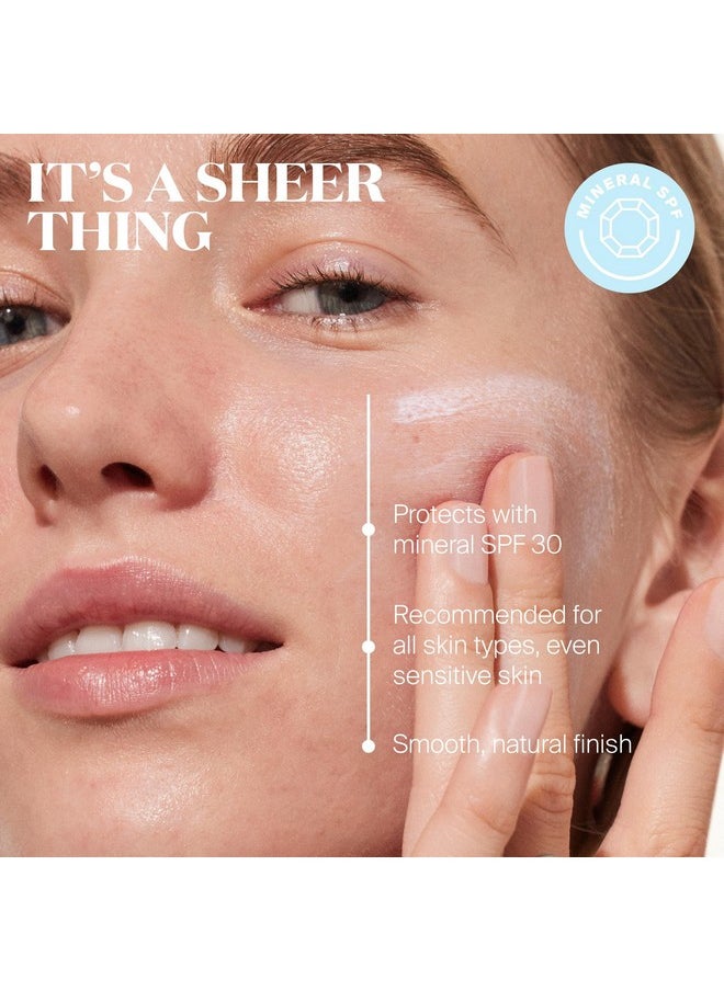 Supergoop! Mineral Sheerscreen SPF 30 PA+++, Pack of 2, 0.68 fl oz - 100% Mineral, Broad Spectrum Face Sunscreen + Primer + Helps Filter Blue Light - Satin Finish - For All Skin Types