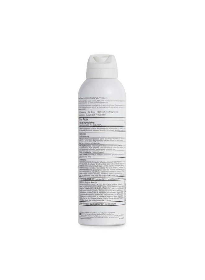 Bare Republic Mineral SPF 50 Sport Sunscreen Spray. Vanilla-Coco Sheer and Strong Water-Resistant Sunscreen Spray with SPF 50 (12 Ounces) 2 Pack.