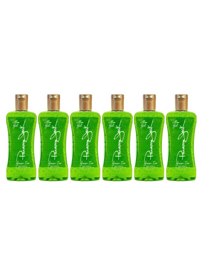 Panama Jack Green Ice Gel - Aloe Vera After Sun Formula Contains No Alcohol, Helps Preserve Tan, Relieves & Moisturizes Dry Skin & Sunburn, 8 FL OZ (Pack of 6)