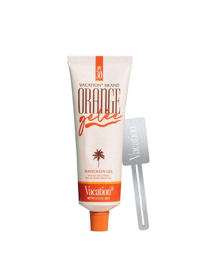 Vacation Orange Gelée SPF 30 Gel & Tube Key Bundle, Hydrating Balm-to-Oil Sunscreen, Mineral-Oil Free, Water-Resistant, Travel Size, 3.12 Oz.