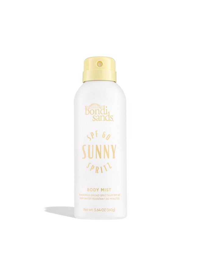 Bondi Sands Sunny Spritz SPF 60 Body Mist, Nourishing + Hydrating Broad Spectrum Sunscreen Spray, Dermatologist-Approved, Water-Resistant, 5.64 Oz