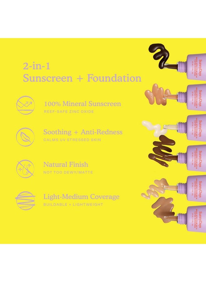 Tower 28 Beauty SunnyDays SPF 30 Tinted Mineral Sunscreen - For Sensitive Skin - 2-in-1 Facial Broad Spectrum UVA/UVB Protection + Foundation - Shade 70 VENICE, 1 Fl Oz