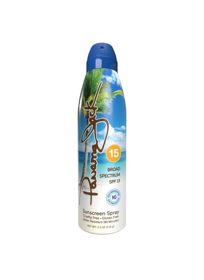Panama Jack Continuous Spray Sunscreen, Spf 15, 5.5 Ounce