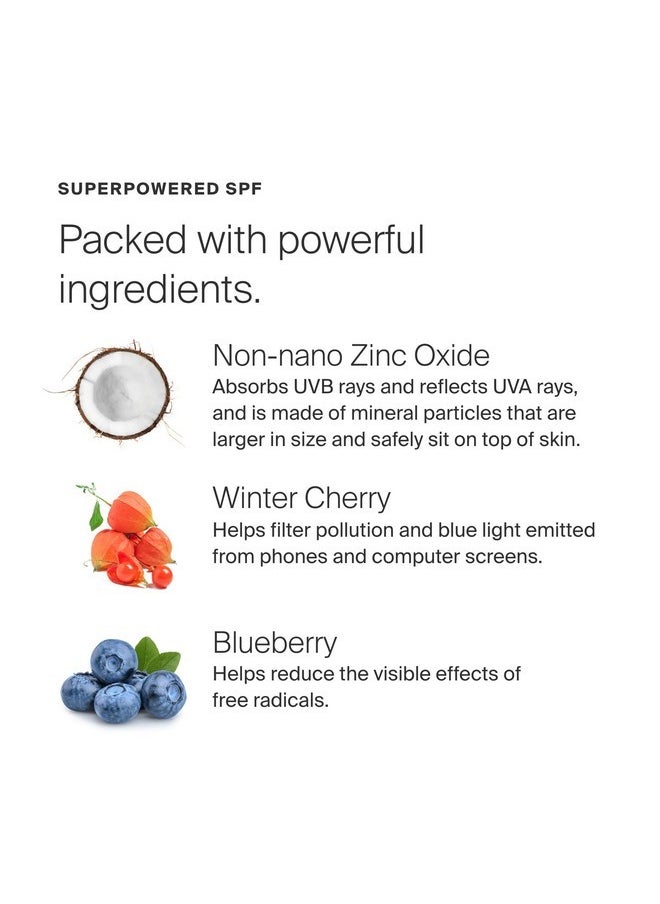 Supergoop! Zincscreen - 1.7 fl oz, Pack of 2 - SPF 40 PA+++ 100% Mineral Face Lotion & Broad Spectrum Sunscreen - Lightweight, Blendable Formula with Pink Hue