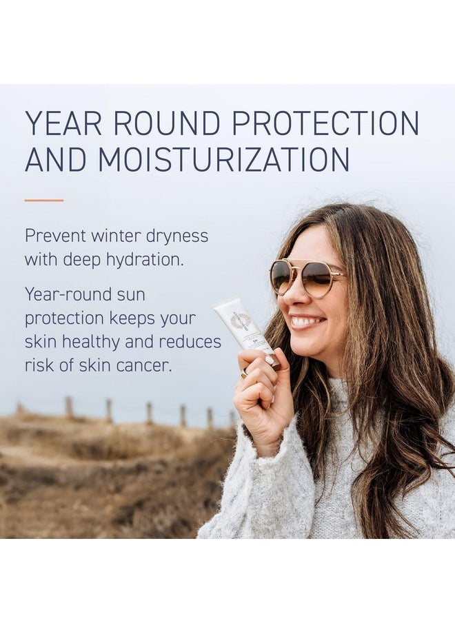 Brush On Block Sheer Genius Mineral Sunscreen plus Moisturizer, SPF 50, UVA/UVB & Blue Light Protection with Hyaluronic Acid, Goes on Sheer, No Residue, Reef Friendly, Vegan, Translucent, 1.7 oz