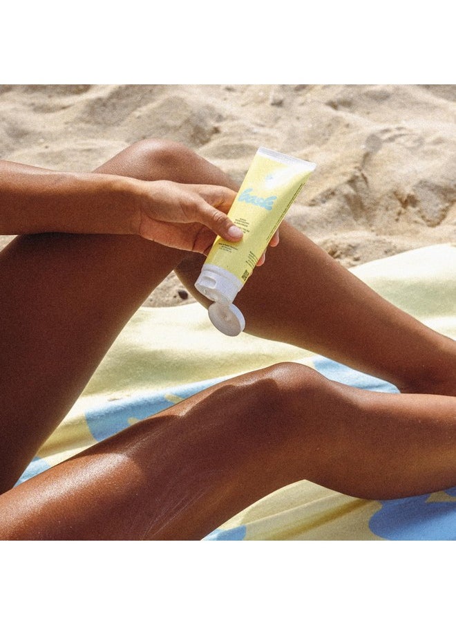 Bask Suncare SPF 30 Sheer Moisturizing Sunscreen Lotion - Broad Spectrum UVA/UVB Protection, Dermatologist Recommended, Hydrating, Lightweight & Fast Absorbing, No White Cast, Travel Size, 3.4 fl oz