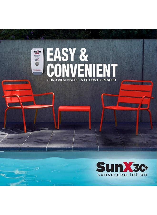 CoreTex Sun X 30+ SPF Broad Spectrum Sunscreen Lotion (Refill Bag ONLY) - 25.4oz of Paraben, Oxybenzone, Octinoxate, & Oil Free Sunscreen - No White Cast and Water & Sweat Resistant Up to 80 Minutes