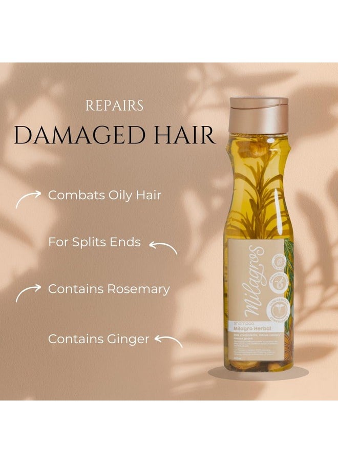 Herbal Hair Shampoo - Restores, Strengthens, Hydrates & Revitalizes Naturally - Infused with Rosemary Extract, 450 ml