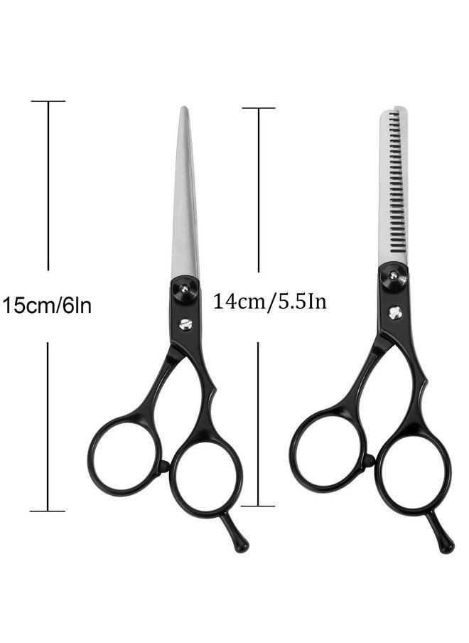 Hair Cutting Scissors Thinning Shears Set, Fcysy Tijeras De Peluqueria Profesional Hair Scissors Kit, 6 Inches Hair Shears Haircut Scissors Hairstylist Scissors Hair Salon Scissors Professional Set