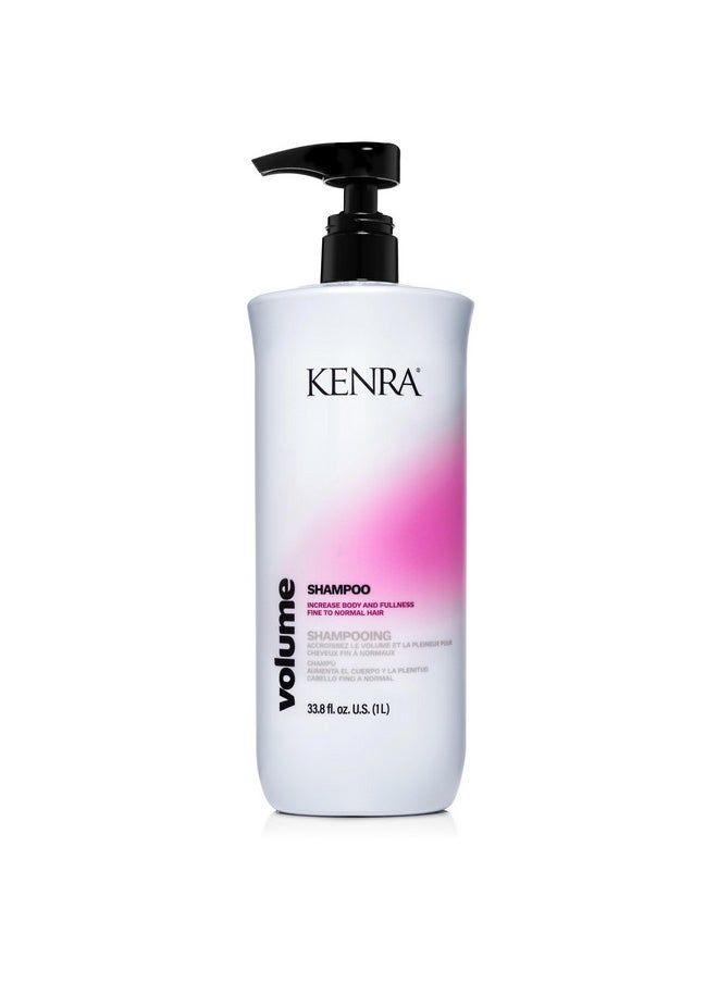 Kenra Volume Shampoo | Creates Body, Bounce & Fullness | Increases Volume up to 45% | Adds Shine | Color Safe | Fine To Normal Hair | 33.8 fl. oz.