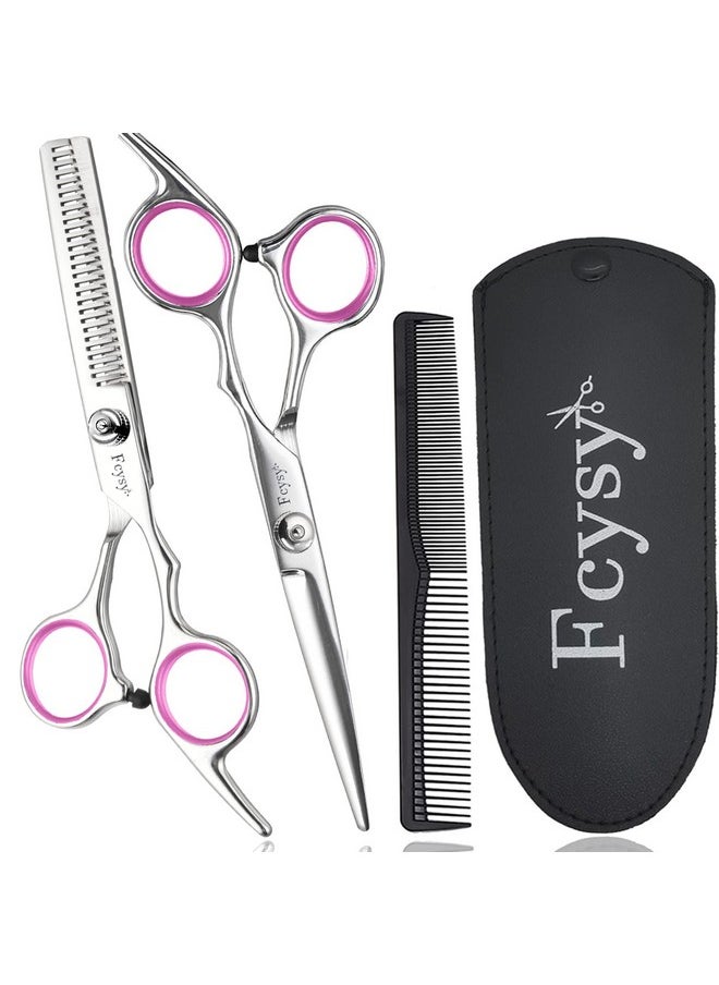 Hair Scissors Blending Shears Set, Fcysy Hair Cutting Scissors Kit Barber Scissors Thinning Shears, Hair Cut Set Professional Salon Haircutting Tools Hairdresser Scissors of Hairdressing Accessories
