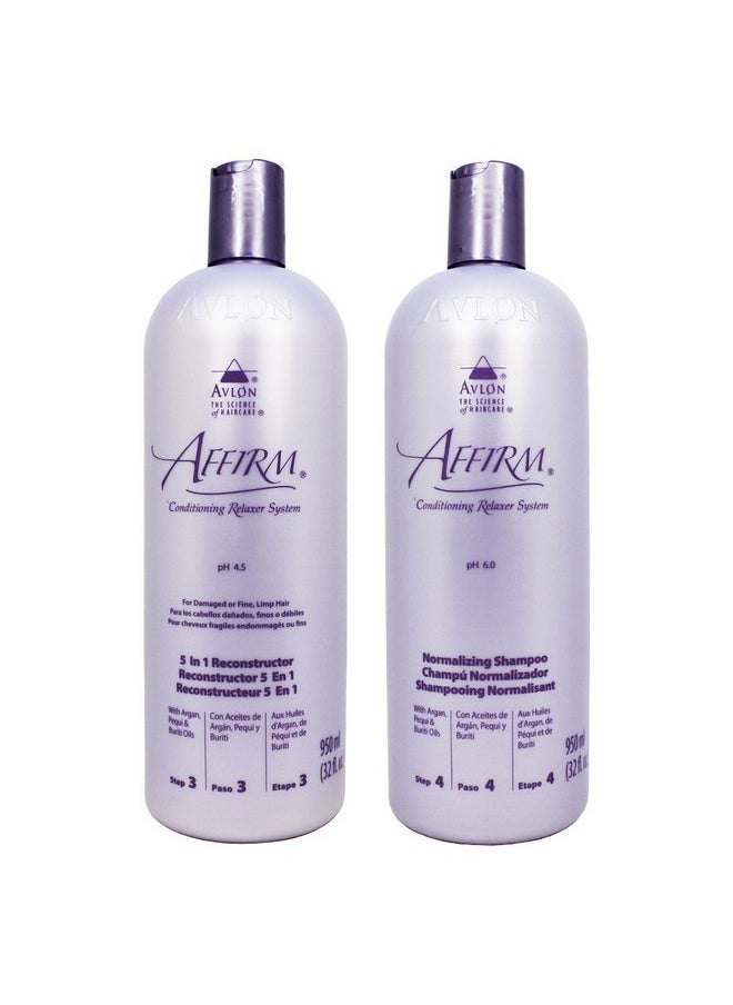 Avlon Affirm 5 In 1 Reconstructor 32 Ounce + Normalizing Shampoo 32 Ounc