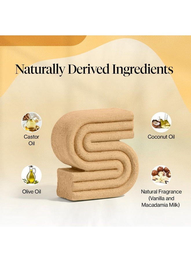 Kitsch Coconut Oil Shampoo Bar, Deep Moisturizing Curly Hair Shampoo, Safe for Color Treated Hair, Paraben & Sulfate Free Formula, Plastic Free, Vegan & Cruelty Free Ingredients for Dry Hair, 3.2 oz