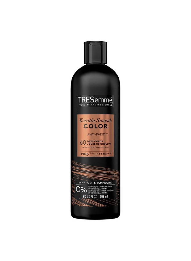 TRESemmé Keratin Smooth Color Sulfate-Free Shampoo for Color-Treated Hair Formulated With Pro Style Technology 20 oz