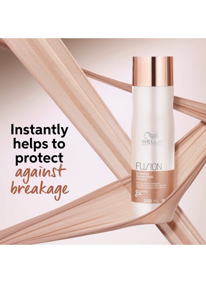 Wella Professionals Fusion Intense Repair Shampoo For Damaged Hair| Hair Repair| Anti Hair Breakage| 8.4 Fl Oz