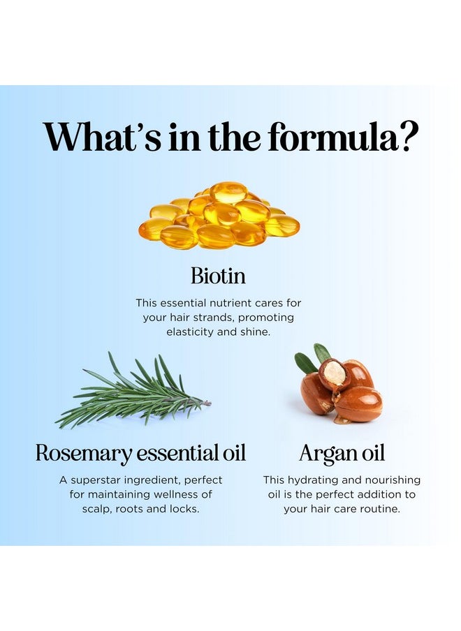 Rosemary and Biotin Shampoo for Thinning Hair - Vegan Volumizing Shampoo for Fine Hair with B Vitamins Argan Oil & Tea Tree Essential Oil - Paraben Silicone and Sulfate Free Vegan Formula (32 Fl Oz)