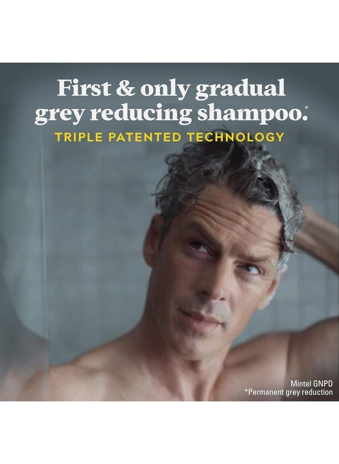 Just for Men Control GX Grey Reducing Shampoo for Lighter Shades of Hair, Blonde to Medium Brown, Gradual Hair Color with Keratin, 4 Fl Oz - Pack of 3 (Packaging May Vary)
