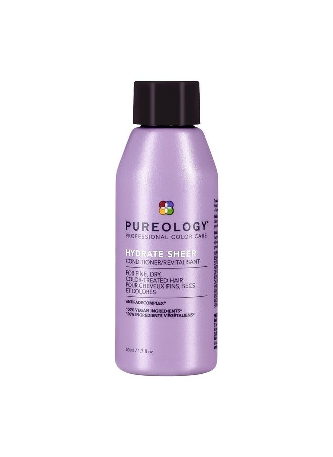 Pureology Hydrate Sheer Nourishing Conditioner | For Fine, Dry Color Treated Hair | Sulfate-Free | Vegan