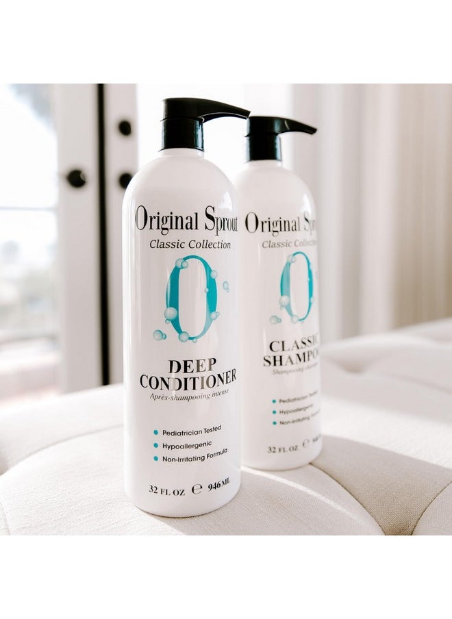 Original Sprout Deep Conditioner for All Hair Types, Vegan Conditioner, 32 oz. Bottle