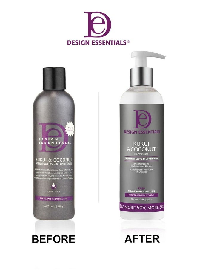 Design Essentials Kukui And Coconut Hydrating Leave-In Conditioner Sulfate Free 340 g / 12 oz