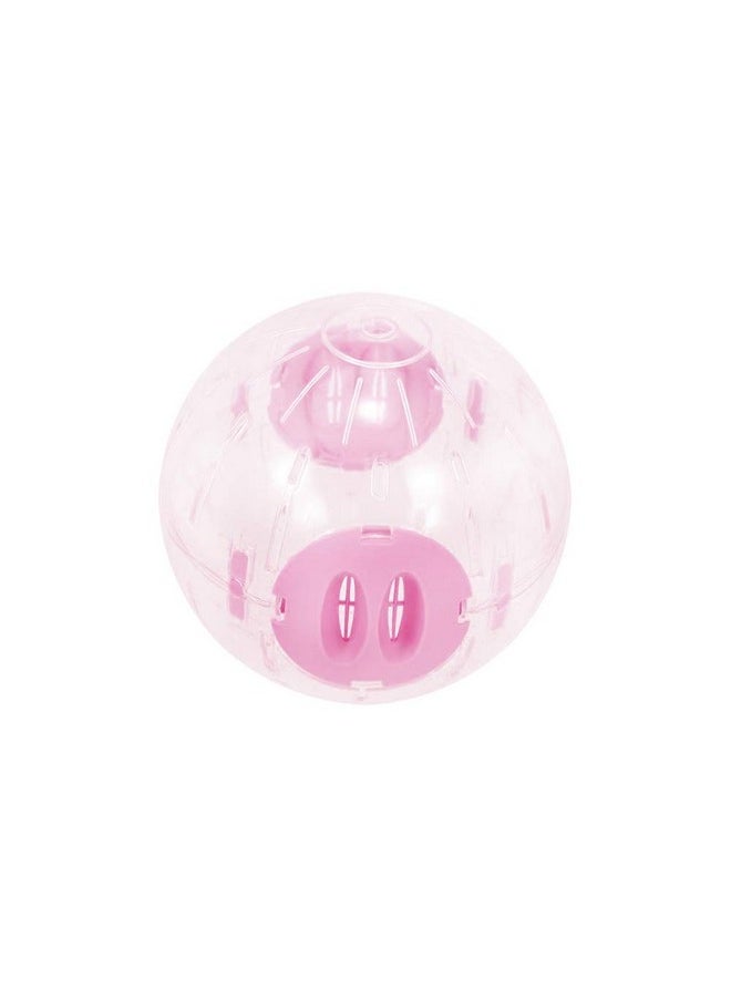 Andiker Hamster Ball, 5.52in Transparent Hamster Running Ball with Breathable Holes Easy to Install Hamster Exercise Ball for Small Animals to Keep Fit or Do More Sports Hamster Wheels (Pink)