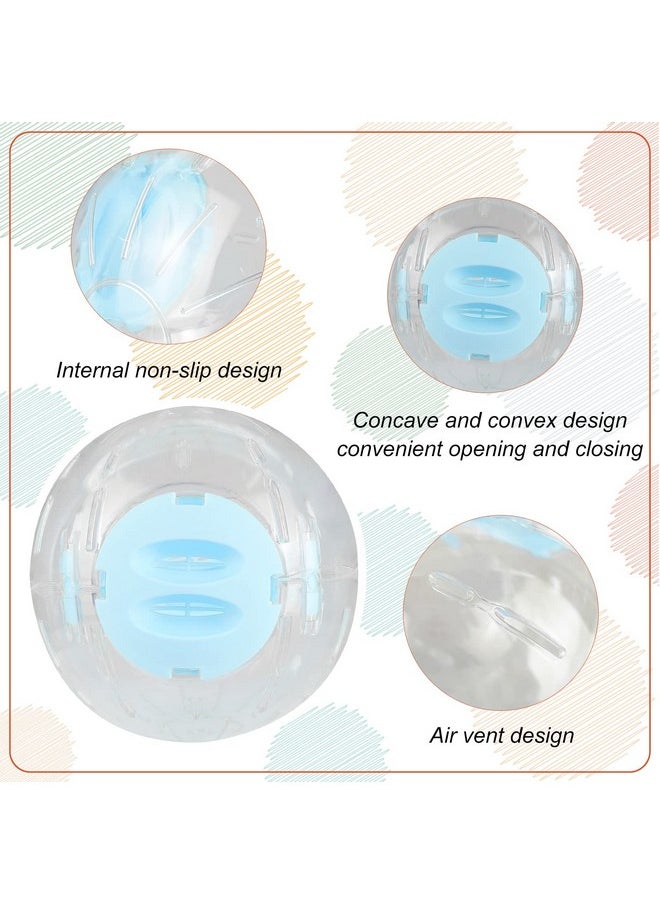 Andiker Hamster Ball, 5.52in Transparent Hamster Running Ball with Breathable Holes Easy to Install Hamster Exercise Ball for Small Animals to Keep Fit or Do More Sports Hamster Wheels