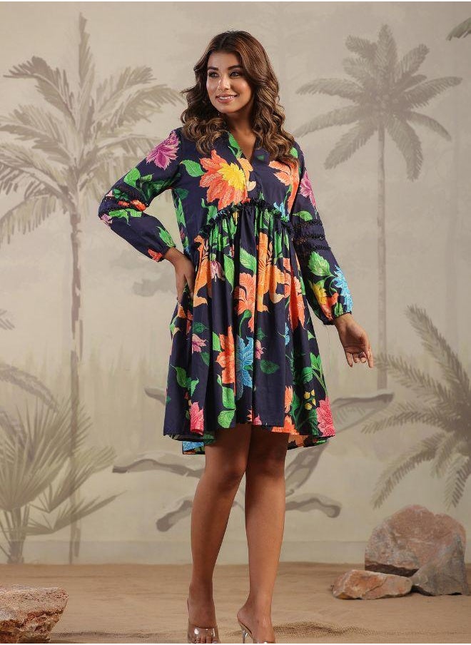 Floral A-Line Dress